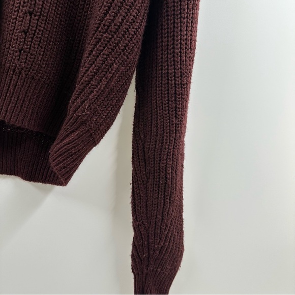 Aeropostale Maroon Crisscross-Back Sweater – Size XS - Picture 3 of 6